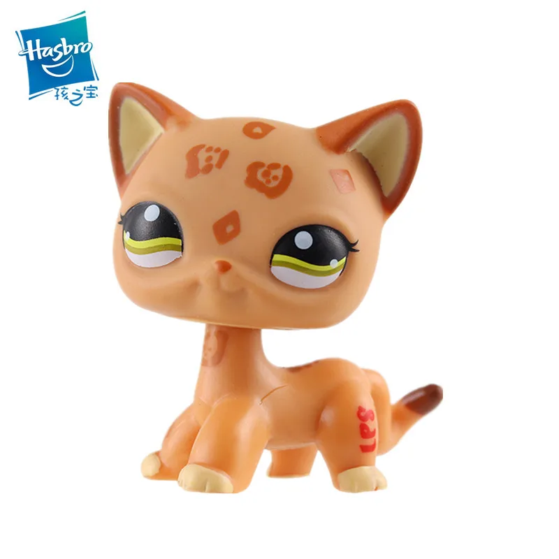 Lps игрушки для кошек магазин домашних животных Собака Такса колли кокер Редкие стоячие маленькие короткие волосы котенок розовый старый