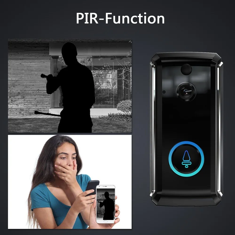 

Wireless Video Doorbell Camera WIFI 1080P Doorbell Home Security Camera