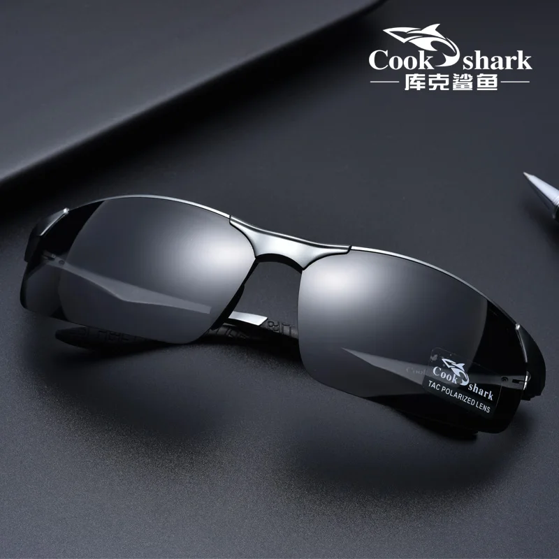 Cook Shark 2020 новые алюминиевые магниевые солнцезащитные очки мужские HD