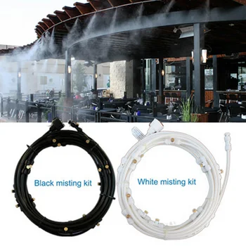 

Brass Nozzles Summer Garden Irrigation Hose Misting Cooling System Greenhouse Practical Water Spray Durable With 12V Pump Patio