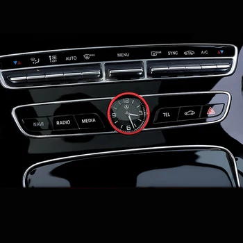 

Car Interior Center Control Clock Watch Decorative Ring Cover Trim For Mercedes Benz C E Class GLC W205 W213 X253 Accessories