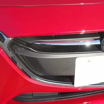 

For Mazda 2 Demio 2014-2018 DJ DL Hatchback ABS Chrome trim Front bottom Grid Grill Grille racing protection detector 2pcs