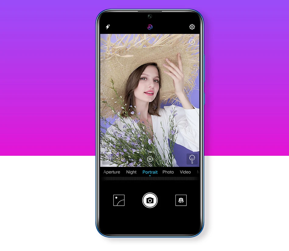 Оригинальная глобальная версия Honor 20 Lite 4 Гб 128 Гб Смартфон Android 9,0 NFC 32MP фронтальная камера Kirin 710 Восьмиядерный 3400 мАч