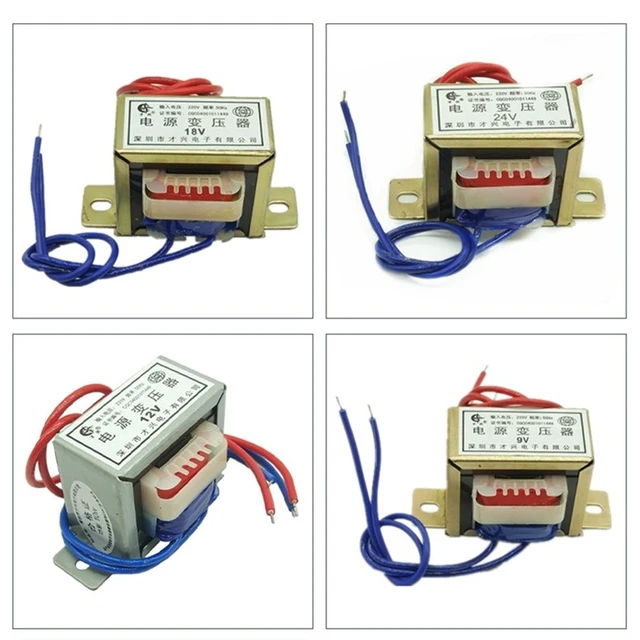 Input 220V 50Hz AC Power Transformer 8W Single/Dual Output 6V/9V/12V/15V/18V/24V