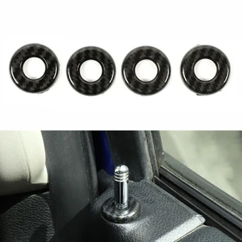 

Carbon Fiber Door Lock Pin Cover ABS DIY Decor For Dodge RAM 1500 2010-2020