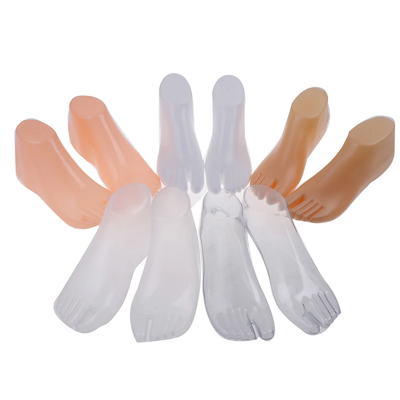 Female Mannequin Foot Sandal Jewelry Display Shoe Stretcher Tool Clear 