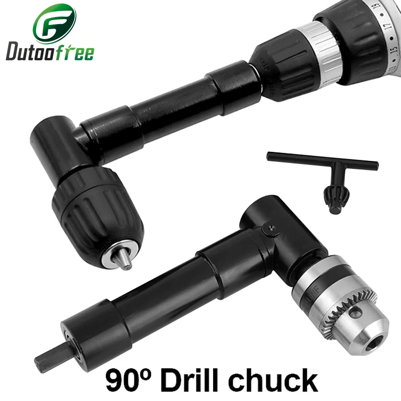 90 Degree Adapter Keyless Drill Chuck Angle Drill Chuck Adapter