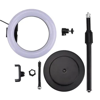 

Professionele Phtography Licht Dimbare LED Studio Camera Ring Licht Foto Telefoon Video Lamp Selfie Mount