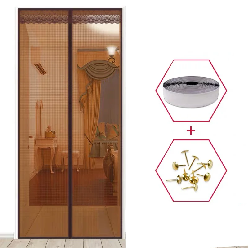 1PC High Quality Magnetic Mesh Screen Door Fly Bug Insect Mosquito Net Curtain 