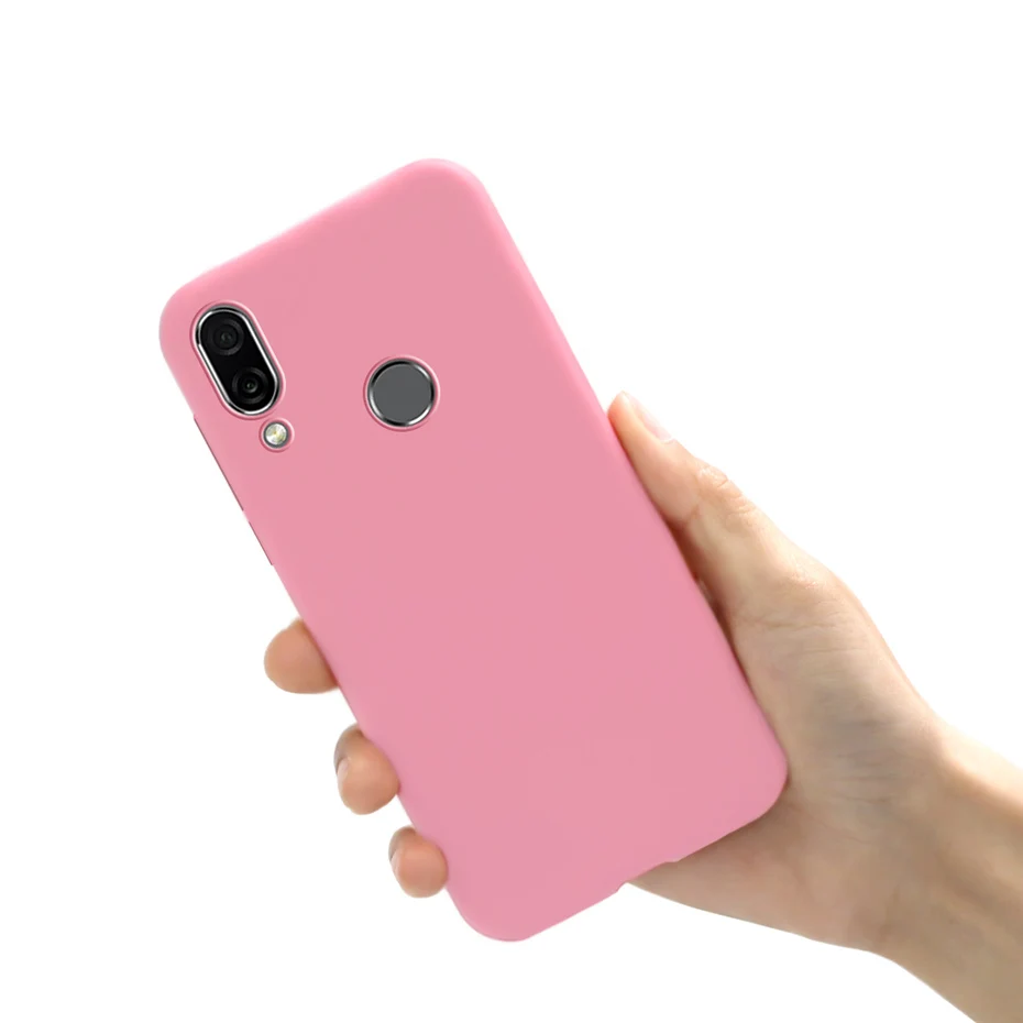 Candy Color Silicone Back Cover - Soft and Protective Phone Case