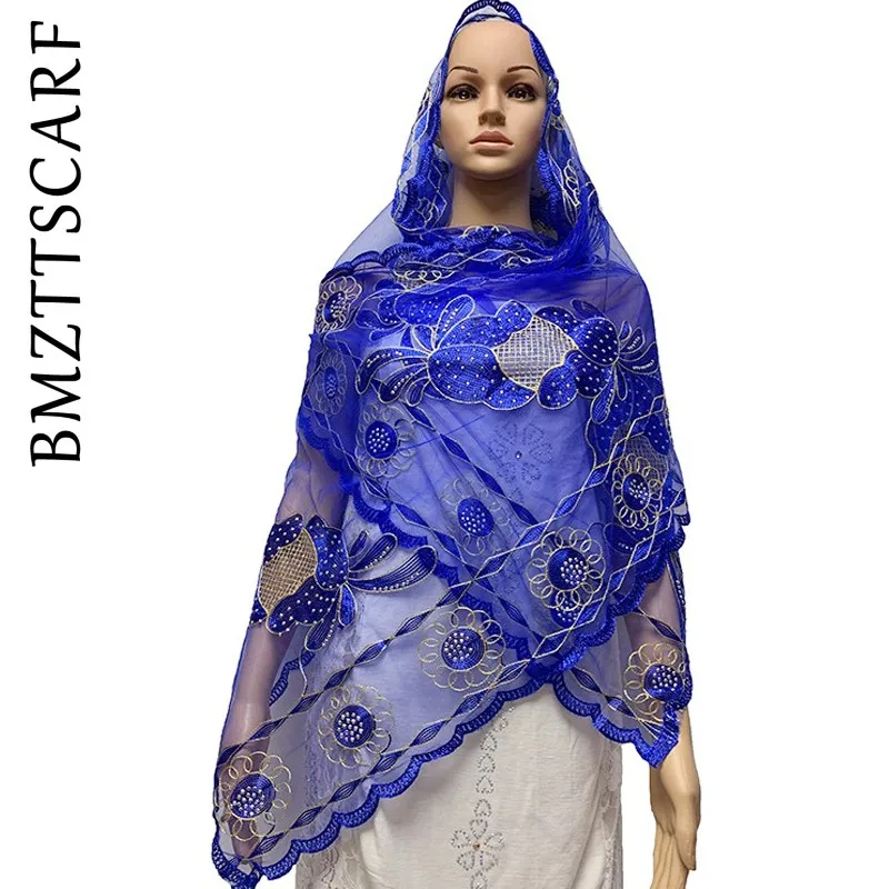 В африканском стиле шарфы маленький Размеры шарф из тюли с Стразы платок для шали Размеры 210*50 см BM643 - Цвет: Color 10