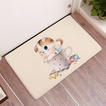 

7pcs Floor Sticker Self-adhesive Durable Thickened Wood Grain Floor Sticker Floor Mat for Home Office Bedroom