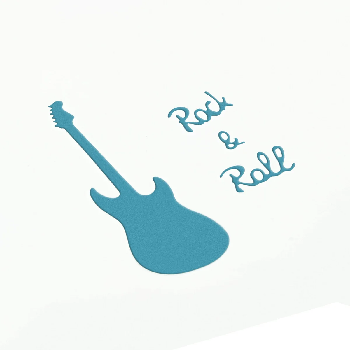 Matrices De Découpe De Guitare Mots De Musique Rock Pochoirs