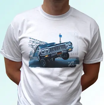 

LA Los Angeles car white t shirt US top tee design mens womens kids baby sizes
