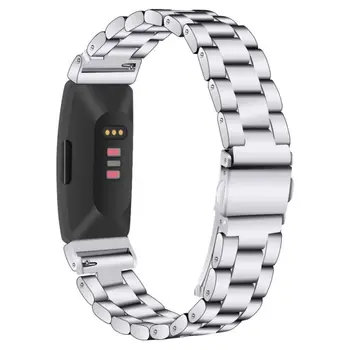 

Fashion Stainless Steel Chain Bracelet Wristband Adjustable Bands Strap Smart Watch For Fitbit Inspire