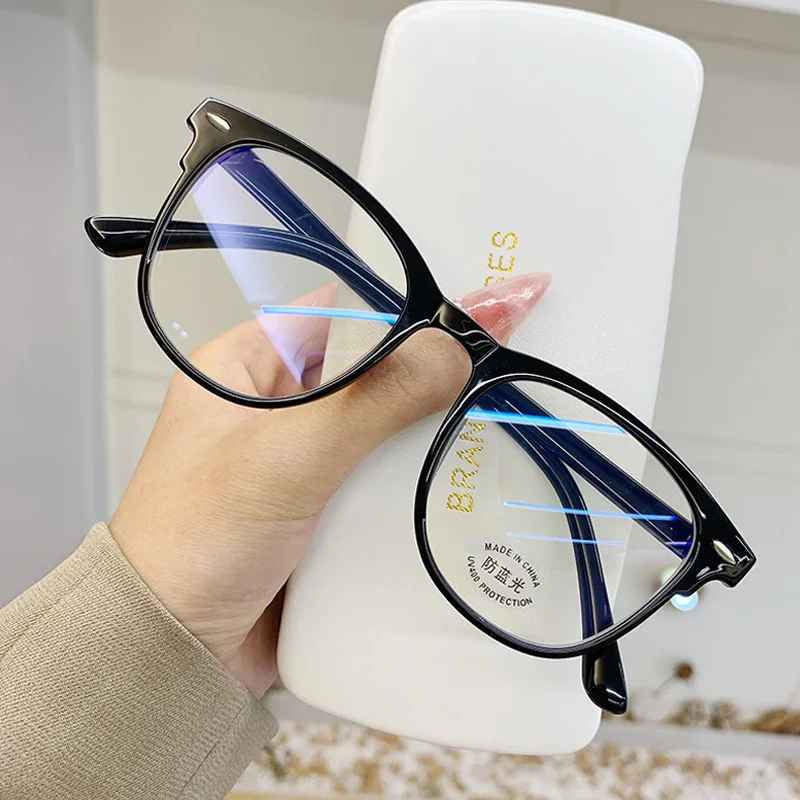 blue ray glasses Transparent Computer Glasses Frame Women Men Anti Blue Light Round Eyewear Blocking Glasses Optical Spectacle Eyeglass blue light blocking reading glasses Blue Light Blocking Glasses