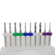 

10pcs PCB mini drill bit end mills tungsten carbide drill bit twist drill bit 1-3MM