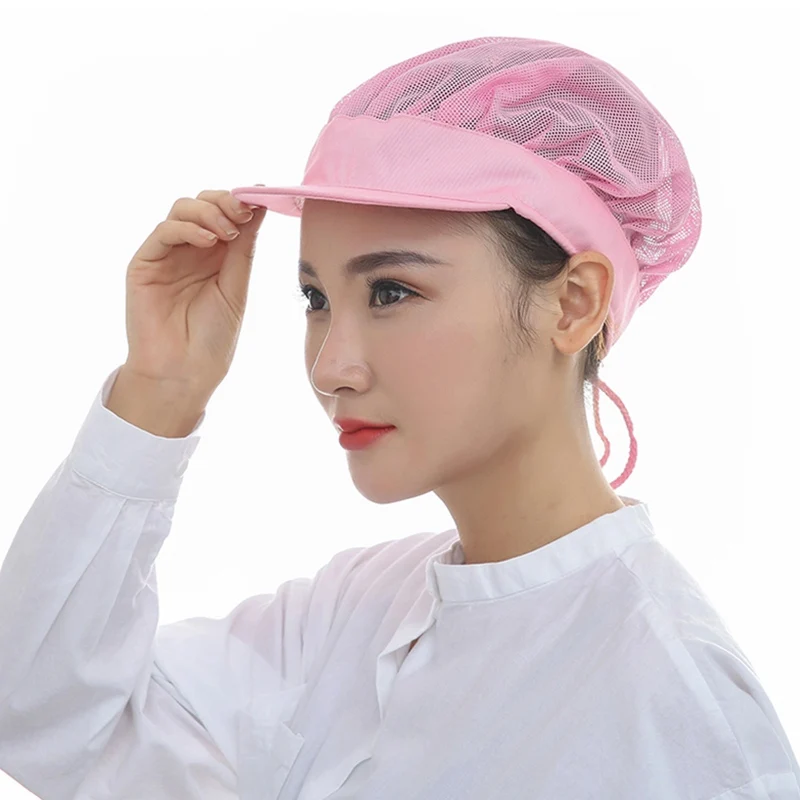 Aisoway cap Unisex Chef Mesh Hat Restaurant Cucina di Lavoro Catering Elastico Mezza Mesh