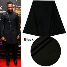 Однотонная африканская хлопчатобумажная ткань для мужского костюма, пальто, брюки, саржа, платье, брюки, ткань для костюма, однотонная ткань, сделай сам, швейная ткань