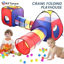 Tente de jeu pour enfants, maison de jeu, piscine à balles, Portable, pliable, princesse, château, cadeaux