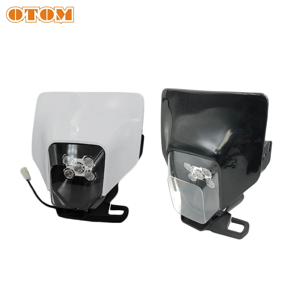 

OTOM фары для мотокросса светодиодный 12V 30W 6000K пять лампочек фары в сборе 2 резиновые ремешки для FC TC TX FX 250 300 мотоцикл
