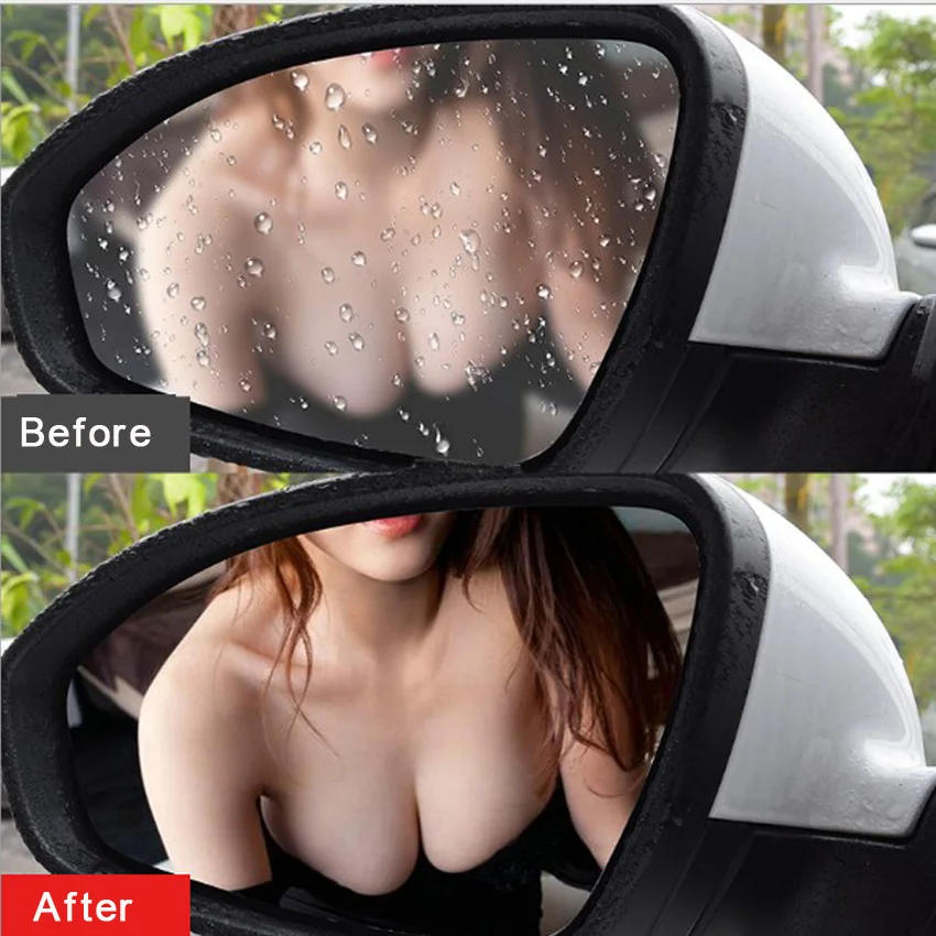 

2 Pair Of Car Rearview Mirror Waterproof And Anti-Fog Rain-Proof Film Side Window Glass Film A Variety Of Size Specifications