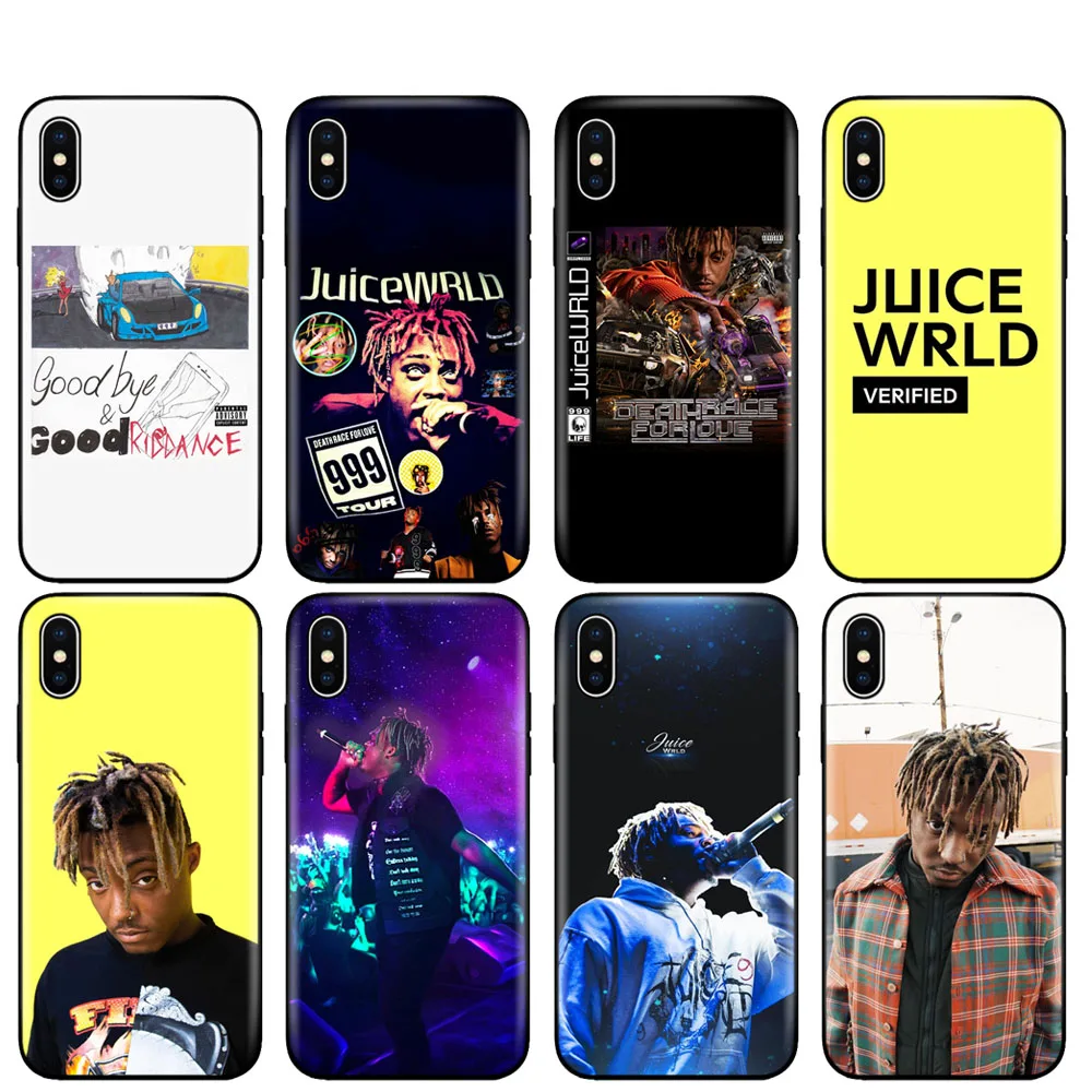 Custodia In Tpu Nero Per Iphone 5 5S Se 6 6S 7 8 Plus X 10 Custodia In Silicone Per Iphone Xr Xs 11 Pro Max Custodia Juice Wrld