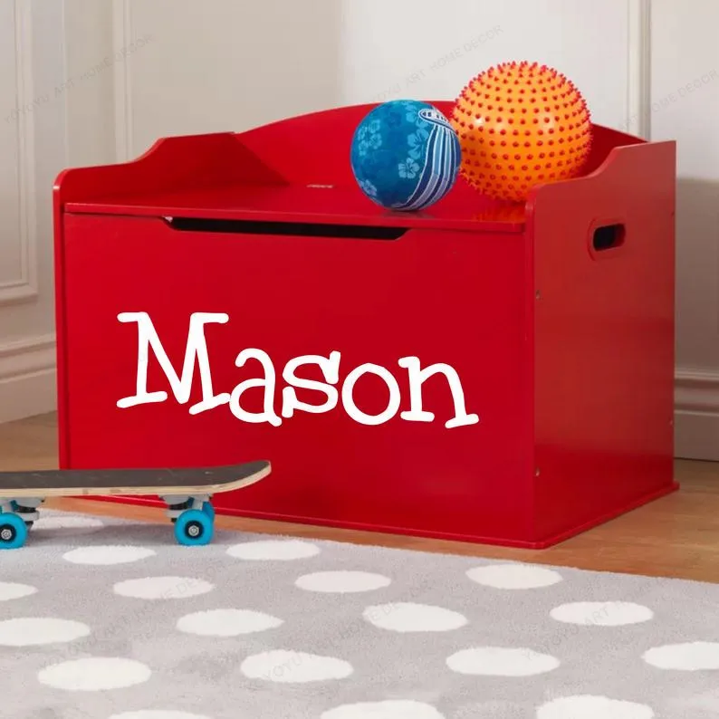 custom toy box with name