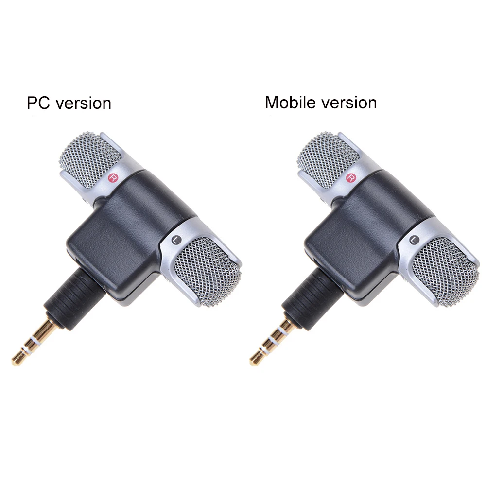 Mini 3.5mm Jack Microphone Stereo Mic For Recording Mobile Phone Studio