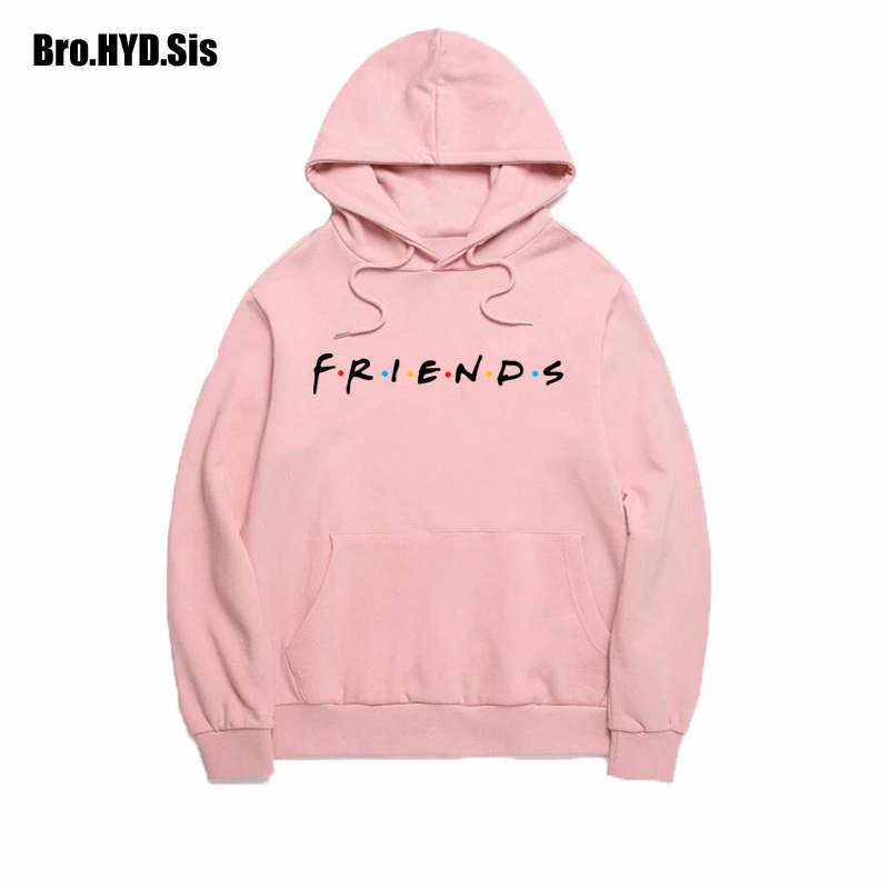  2020 Spring Friends Letter Print Hoodies Women Sweatshirts Harajuku Hooded Sweats Long Sleeve Women