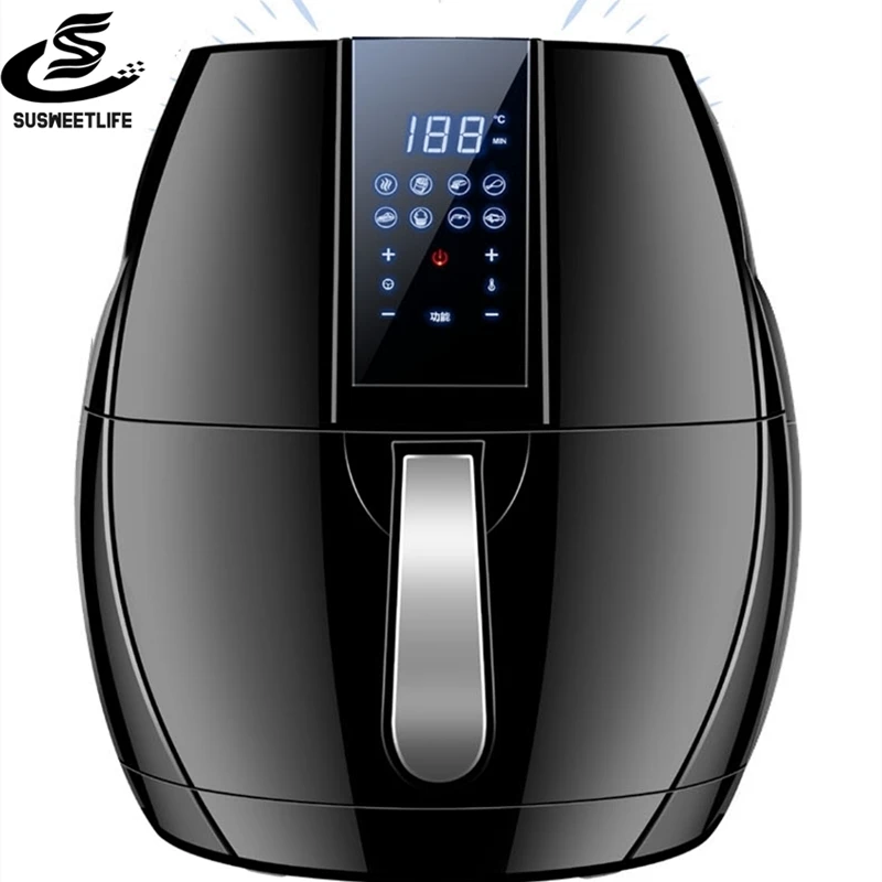 

SUSWEETLIFE Automatic air fryer household multifunctional oil-free electric fryer intelligent large capacity