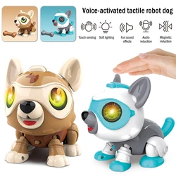 Robot électronique tactile intelligent à commande vocale pour enfants, jouet éducatif pour animaux de compagnie, bricolage 