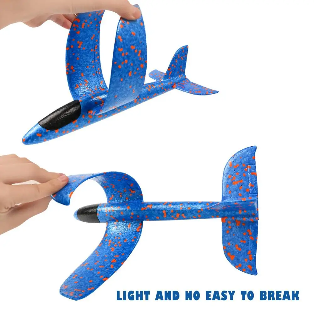 Hand Throw Flying Planes Game Toys Glider Airplane 35cm Outdoor Play Fillers Boys Toys for