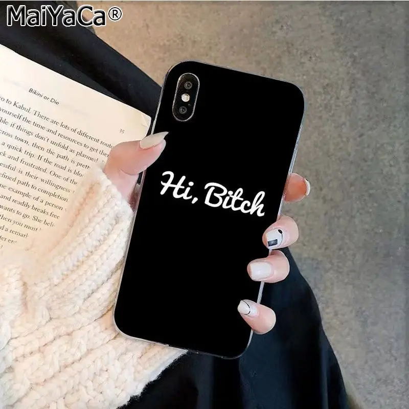 A7 MaiYaCa я не всегда сука Bonjour суки Силиконовый ТПУ чехол для телефона Apple iphone 11 pro 8 7 66S Plus X XS MAX 5s SE XR - Цвет: A7