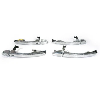 

4PCS Chrome Exterior Door Handle Fits for Hyundai Tucson 2016+ 82651-D3710 82661-D3710