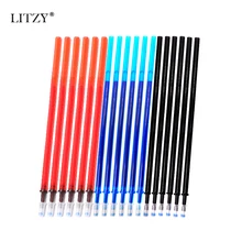 10 шт./партия стираемая ручка для заправки 0,5 мм шариковая ручка синий/черный волшебный стержень для чернил гелевая ручка для школы и офиса