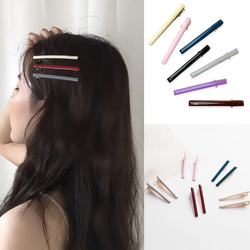 

1PC Fashion Vintage Women Colorful Solid Plastic 6 CM Thick Barrettes Female charming Hair Clips Lady Hairpins Hair Accessories