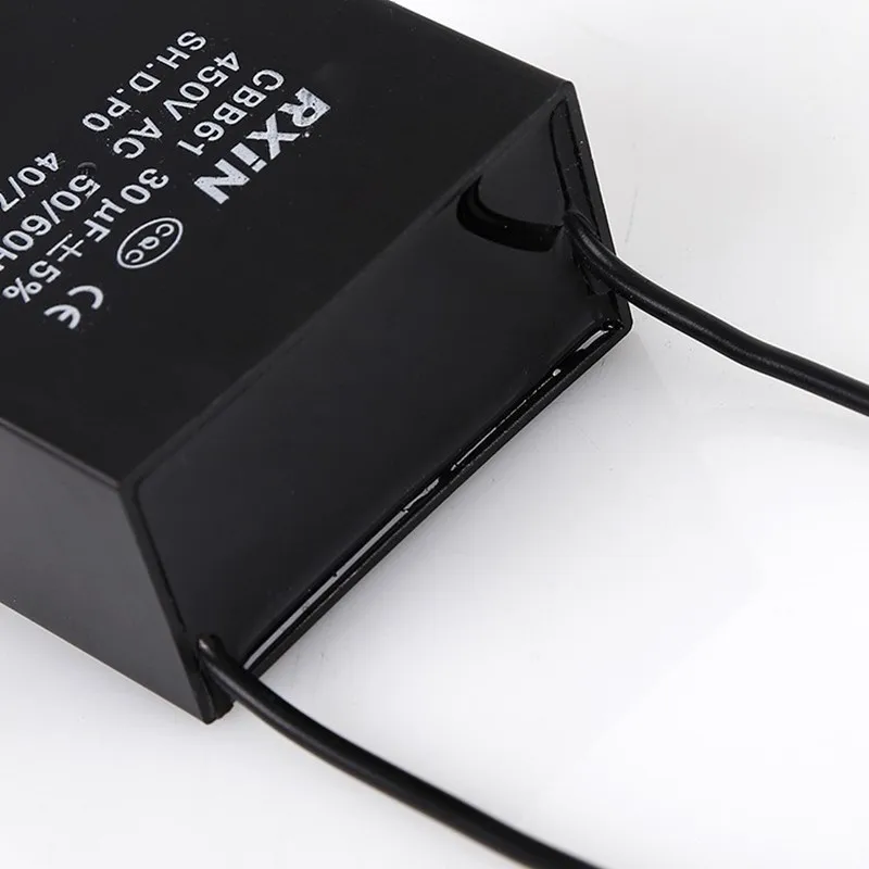 CBB61 450V 1 мкФ~ 6 мкФ терминал двигатель потолочного вентилятора бег прямоугольный конденсатор
