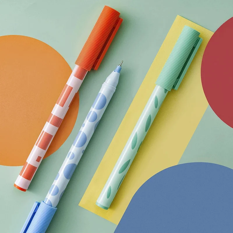 3pcs/Pack KACO 0.5mm Gel Pen Super Dural Writing Sign Drawing Pen Pencil 1600m 4 times Writing Length Japan Ink Design