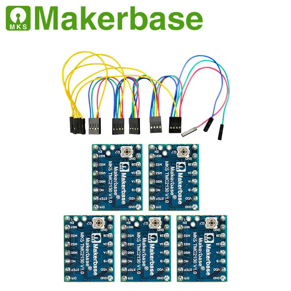 Makerbase MKS TMC2208 TMC2209 TMC2130 Драйвер шагового двигателя StepStick части 3d принтера SPI UART режим