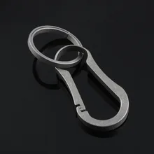 Рекламный подарок мужской поясной подвесной брелок для ключей творческое простое автомобильное брелок для улицы вешалка брелок из титанового сплава
