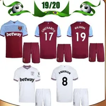 West ham футбол Джерси благородный Кэрролл Антону ланзини Ярмоленко DIOP RICE CHICHARITO 19/20 комплект для взрослых Футболка