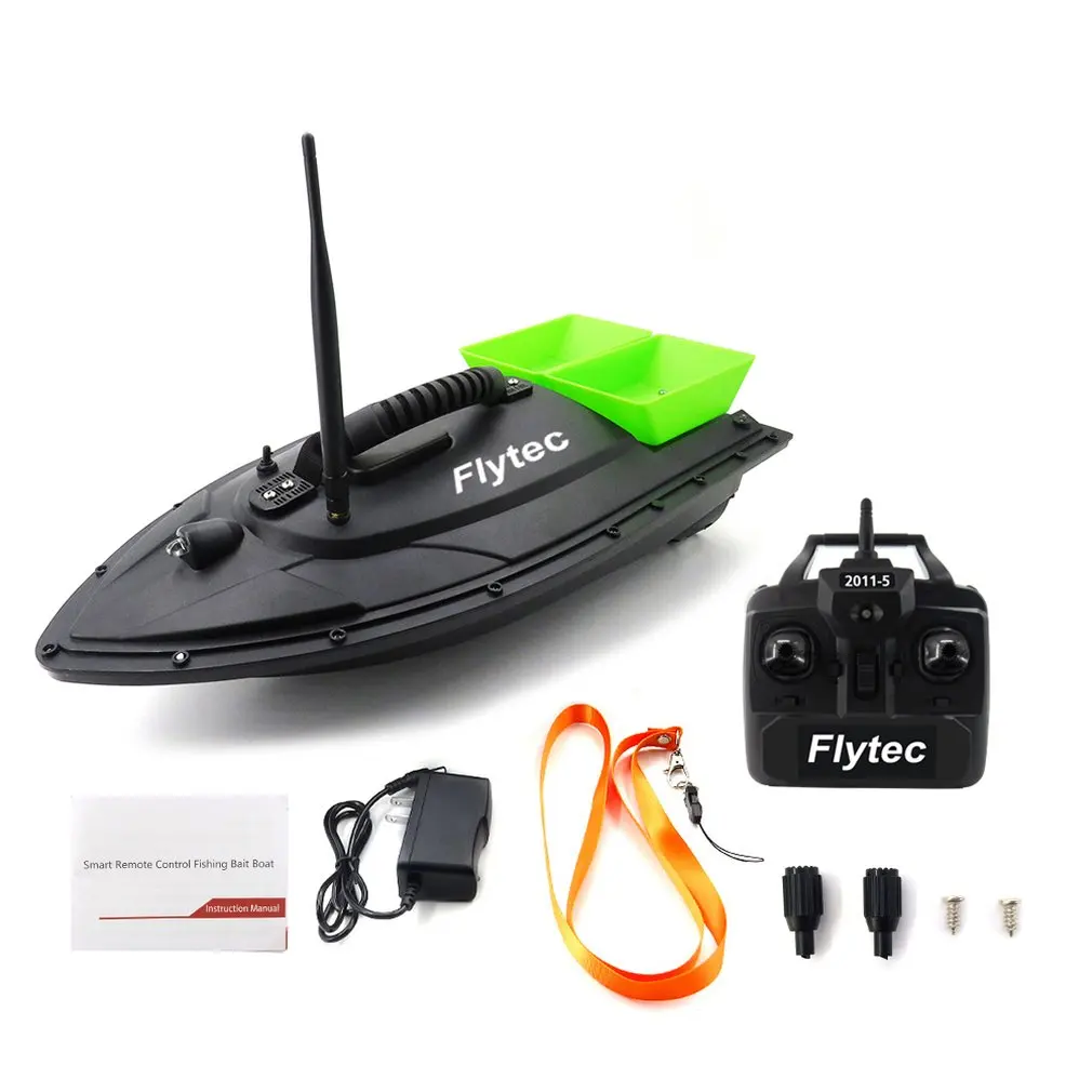 

2019 NEW Flytec 2011-5 Fishing Tool Smart RC Bait Boat Toy Dual Motor Fish Finder Fish Boat Remote Control Fishing Boat