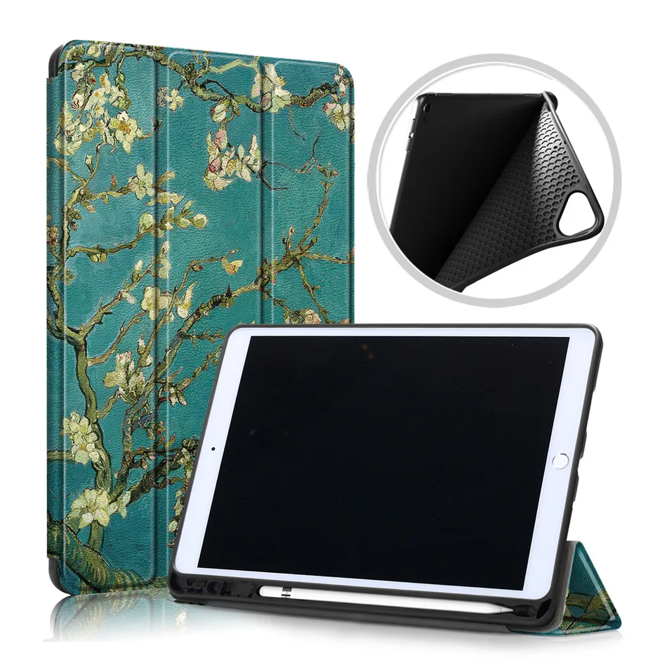 Чехол для 2020 iPad Air 3 4 10 9 Funda Folio Rubber Cover Ultra Slim Smart Pencil Holder Мягкий ТПУ чехол 7 8 2 |
