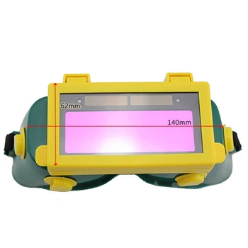 

ABS Accessories For Work Auto Darkening Protection Solar Powered Eyes Safety LCD Dust-Proof Welding Goggles