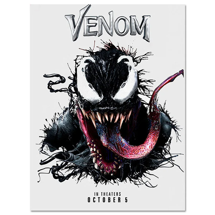 

square round DIY 5D Diamond Mosaic Marvel Venom Poster Diamond Painting Cross Stitch Kits Diamond Embroidery Rhinestones YG1096