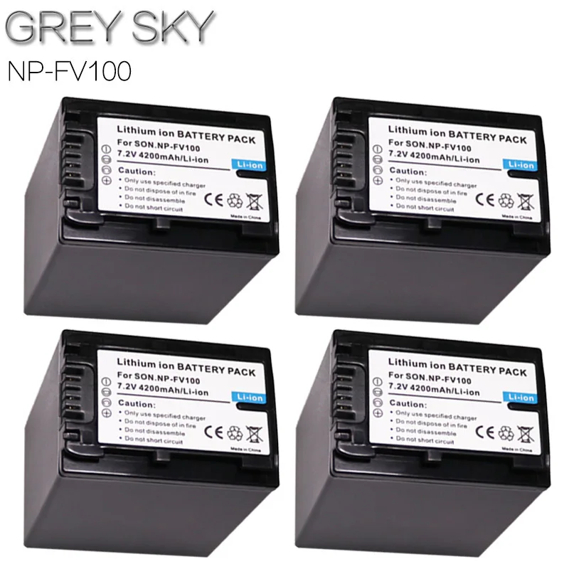 Аккумулятор для телефона Sony NP-FV100 NP FV100 батарея DCR-SR15 SR21 SR68 SR88 SX15 SX21 SX44 SX45 SX63 SX65 SX83 SX85