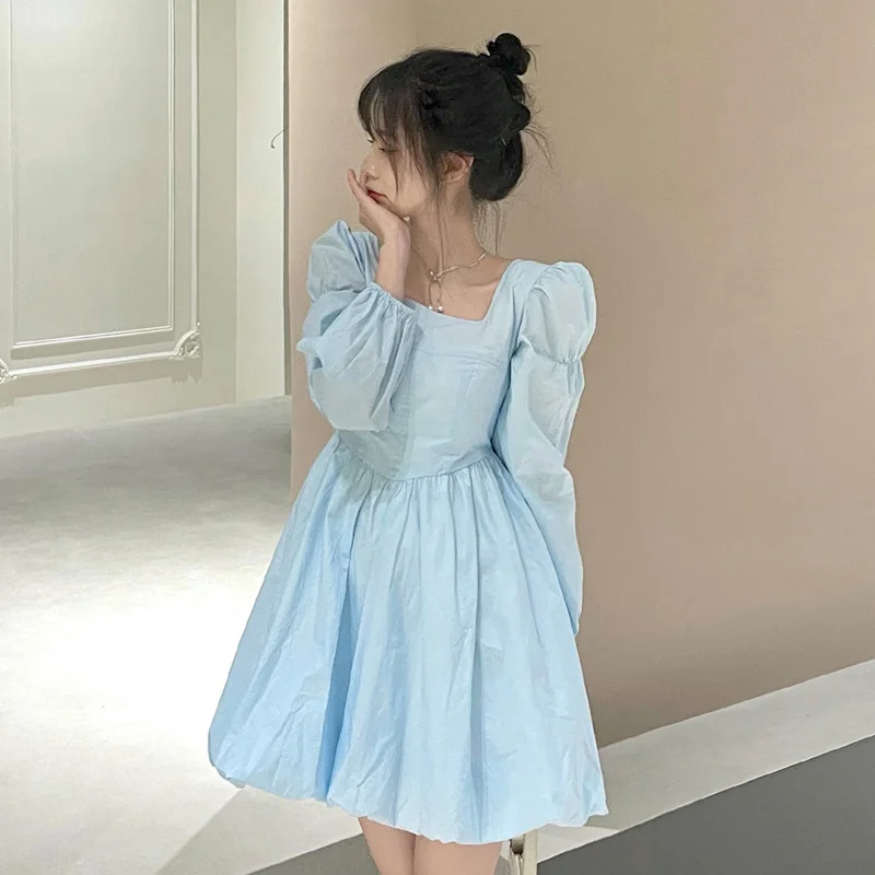 Женское платье с длинным рукавом Весна-Осень 2021 Новое модное маленькое принцессы