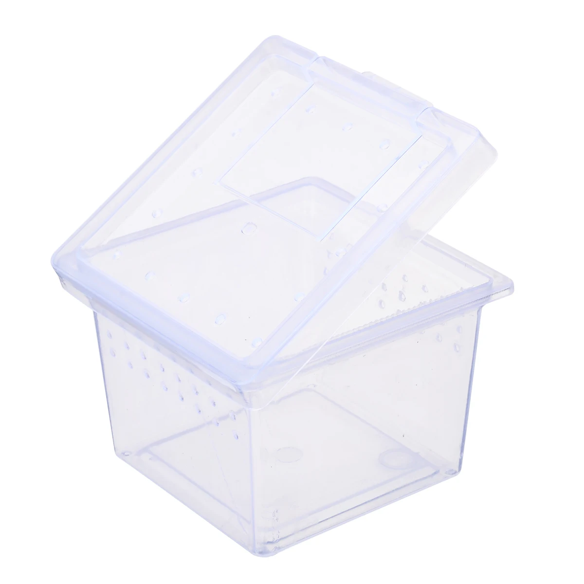 6,8*4,5*5,5 см пластиковая коробка для рептилий прозрачная коробка для террариума насекомых транспортировка разведение живое питание кормушка