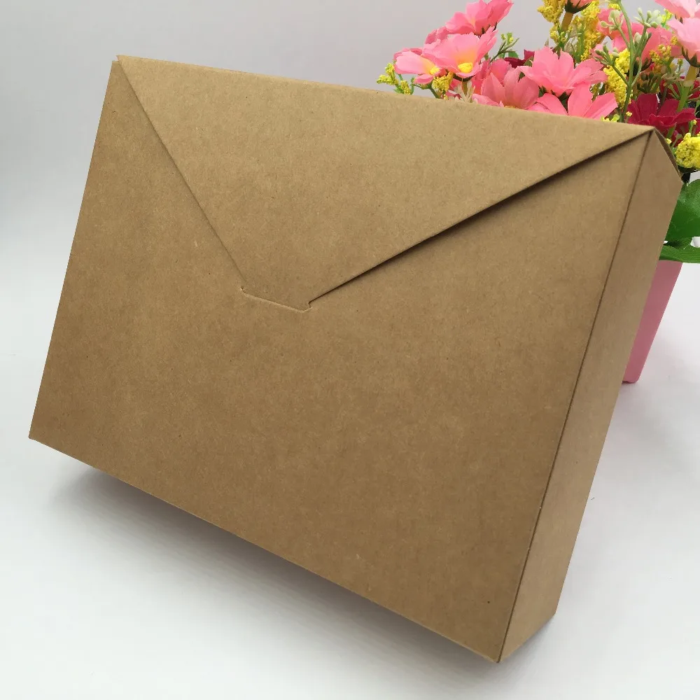 

30Pcs/Lot Vintage Blank DIY High Capacity Envelop Design Box For Decoration Wedding Party Toy Wrapping Packing Storage Gift Box